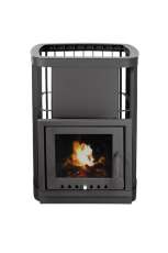 Купить стальную печь для бани KRONOS ГИГАНТ 24 ВС ПАНОРАМА Амазонка бай фото в Новополоцке