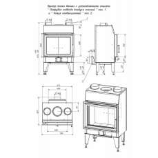 Топка каминная ТКТ 10.0-02 (в модификации FENIX 1) в Новополоцке