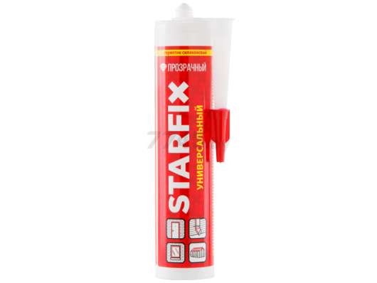 Герметик универсальный STARFIX прозрачный в Новополоцке