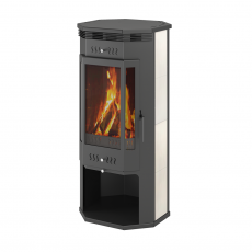 Печь-Камин ASTON 11кВт (180 м3) угловой в Новополоцке