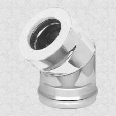 Сэндвич-колено 45° AISI 430 1,0мм/0,5мм, KERALUX купить в Новополоцке