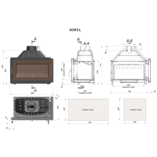 Каминная топка Fireway Sofia левая/правая в Новополоцке