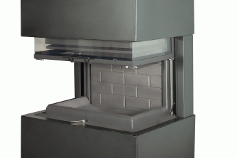 Камин Родос 800 ЧЕРНЫЙ шамот черный в Новополоцке