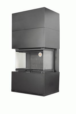 Камин Родос 800 ЧЕРНЫЙ шамот черный в Новополоцке