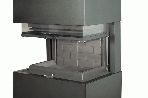 Камин Родос 800 ЧЕРНЫЙ шамот черный в Новополоцке