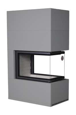 Камин Родос 900 ГРАФИТ, шамот белый в Новополоцке