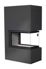 Камин Родос 900 ЧЕРНЫЙ, шамот белый в Новополоцке