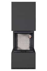 Камин Родос 900 ЧЕРНЫЙ, шамот белый в Новополоцке