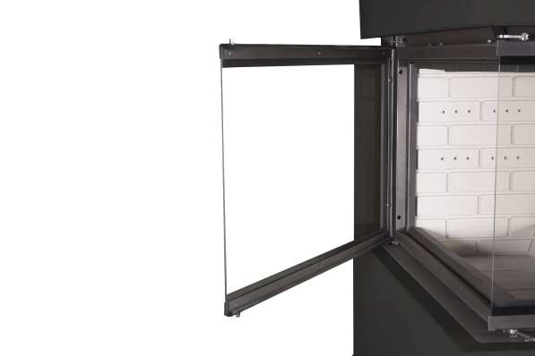 Камин Родос 900 ЧЕРНЫЙ, шамот белый в Новополоцке