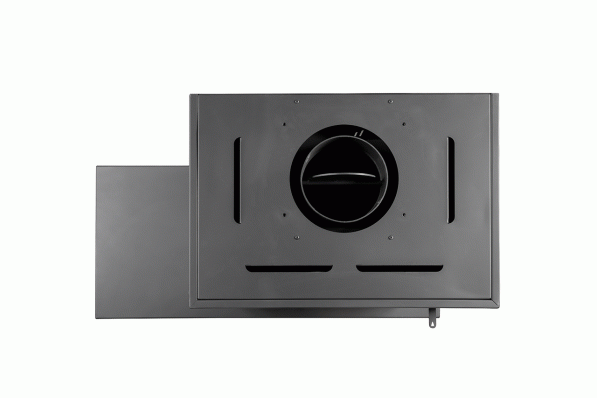 Камин МАДРИД на дровнике Гигант справа черный\белый шамот в Новополоцке