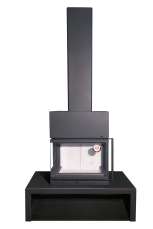 Камин МАДРИД на дровнике Гигант центральный черный\белый шамот в Новополоцке