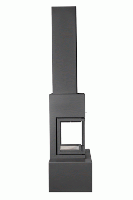 Камин МАДРИД на дровнике Гигант центральный черный\белый шамот в Новополоцке