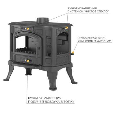 Печь-камин Везувий KZ-14РS Антрацит в Новополоцке
