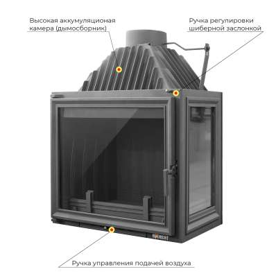 Каминная топка EVEREST A16 R правая в Новополоцке