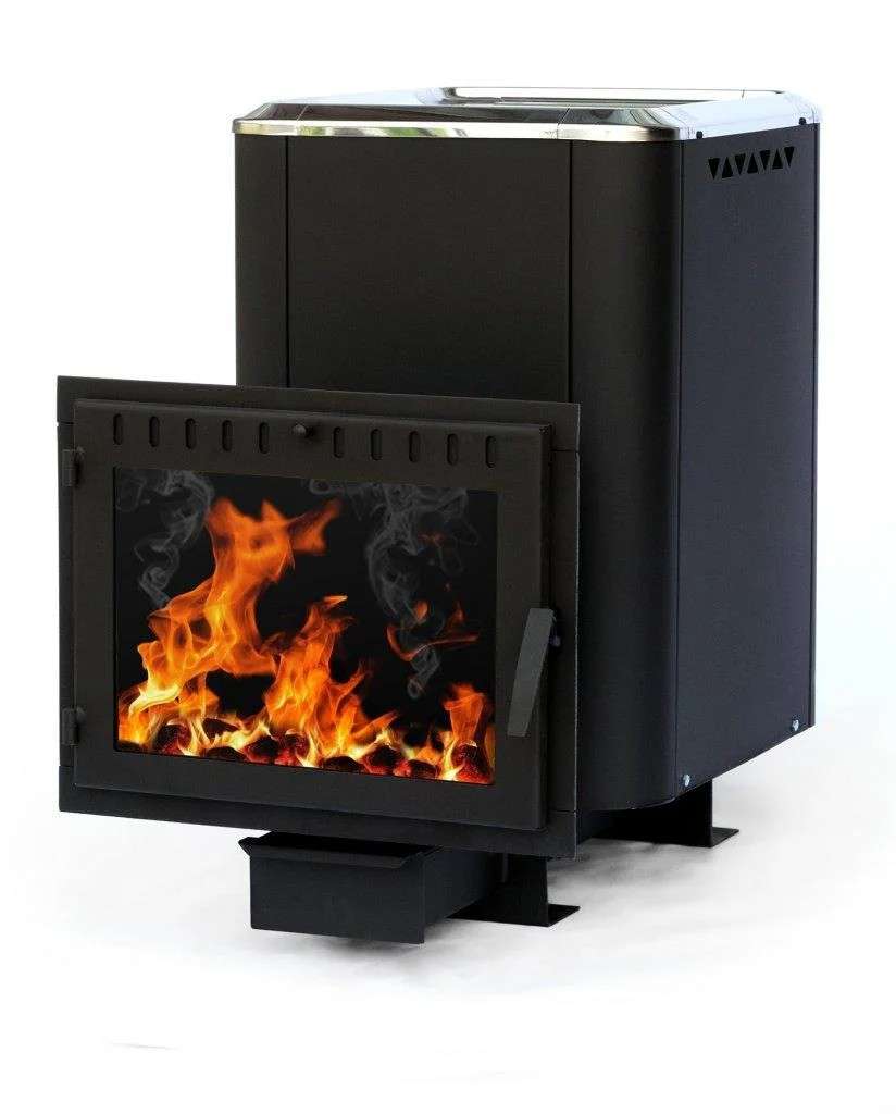 Печь банная чугунная СИБИРЬ 24 Конвекционная Панорамное стекло Амазонка бай фото в Новополоцке