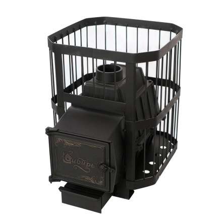 Печь банная чугунная СИБИРЬ 21 облегченная топка Амазонка бай фото в Новополоцке