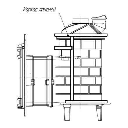 Банная печь ProMetall Атмосфера ламели Окаменевшее дерево в Новополоцке
