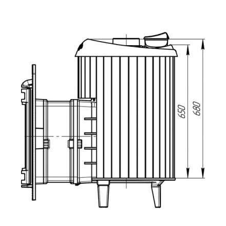 Банная печь ProMetall Атмосфера ламели Окаменевшее дерево в Новополоцке