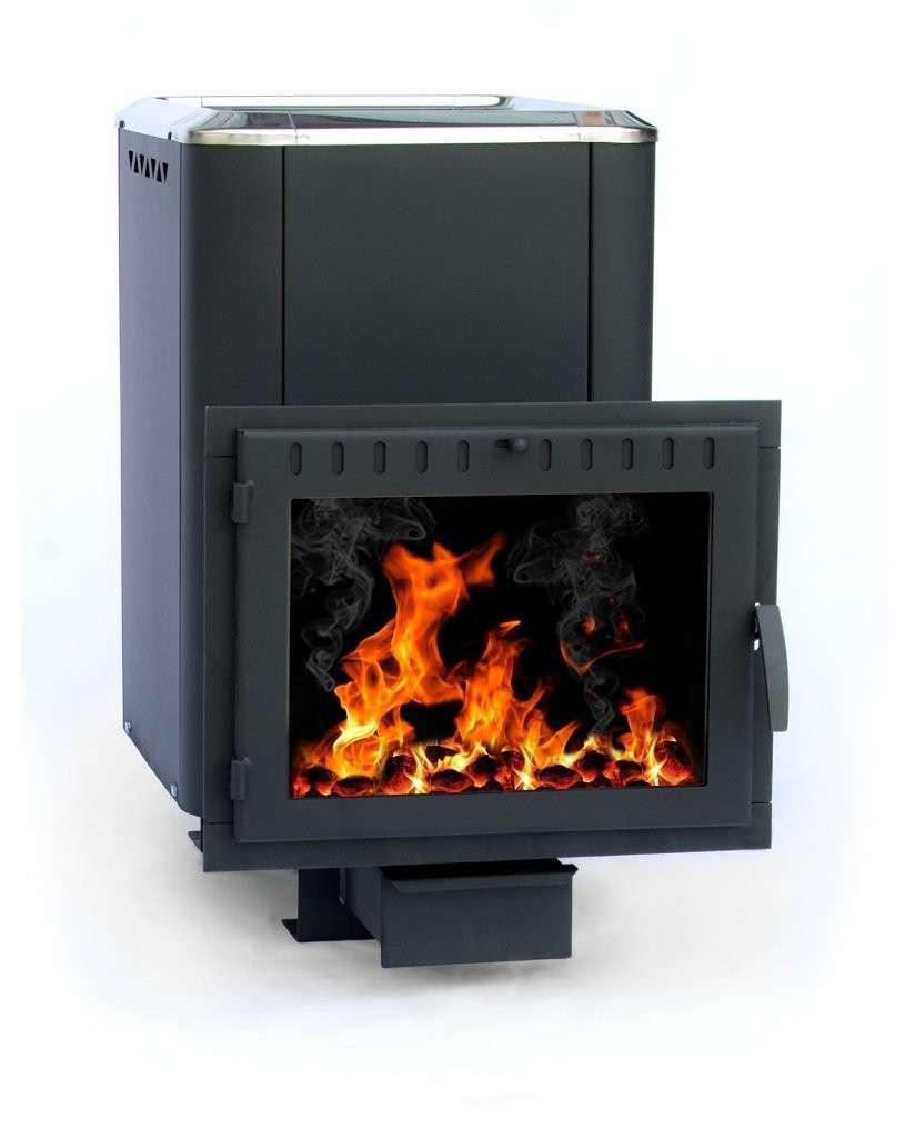 Печь банная Сибирь-18 (панорамное стекло, конвекционная) Амазонка бай фото в Новополоцке