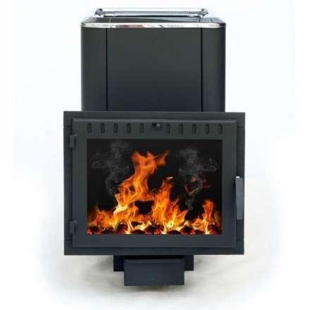 Печь банная Сибирь-18 (панорамное стекло, конвекционная) в Новополоцке