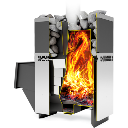 Печь для бани Теплодар Русь-18 ЛНЗП Профи в Новополоцке