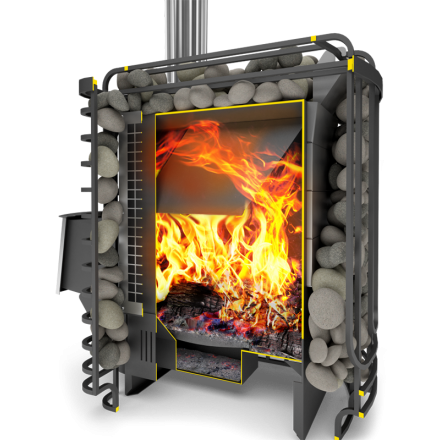 Печь для бани Теплодар Сибирский Утес-20 ЛП Профи в Новополоцке