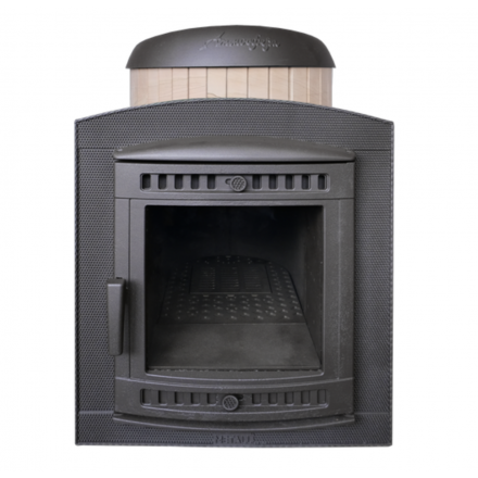 Банная печь ProMetall Атмосфера Про Ламели Окаменевшее дерево перенесённый рисунок Амазонка бай фото в Новополоцке