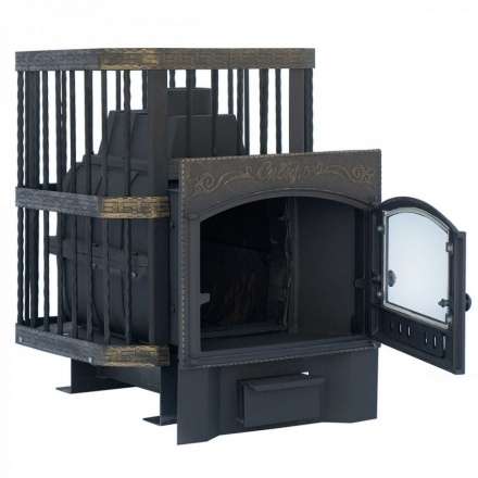 Печь банная Сибирь-24 с каминной дверцей в Новополоцке