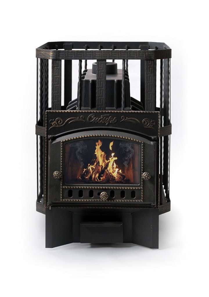 Печь банная Сибирь-24 с каминной дверцей Амазонка бай фото в Новополоцке