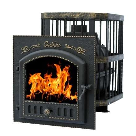 Печь банная Сибирь-24 с каминной дверцей Сибирь Амазонка бай фото в Новополоцке