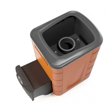 Печь для бани Термофор Каронада Мини Heavy Metal ДА терракота Амазонка бай фото в Новополоцке