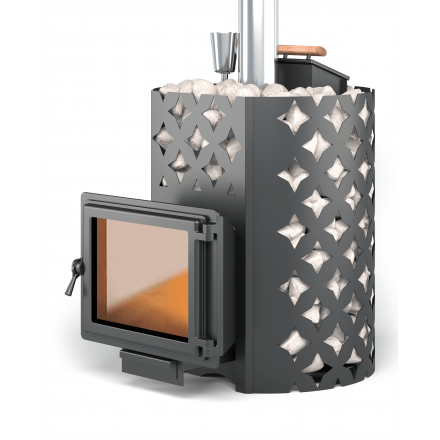 Банная печь ЭТНА 24 Панорама Закрытая каменка Амзонка бай фото в Новополоцке