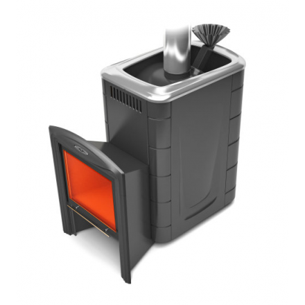 Печь для бани Термофор Гейзер Супер Inox Витра ЗК антрацит купить в Новополоцке