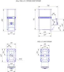 Печь для бани Теплодар Русь 12 Л Профи в Новополоцке