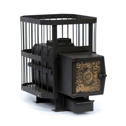 Печь банная чугунная СИБИРЬ-18 чугунная дверка (сетка) в Новополоцке