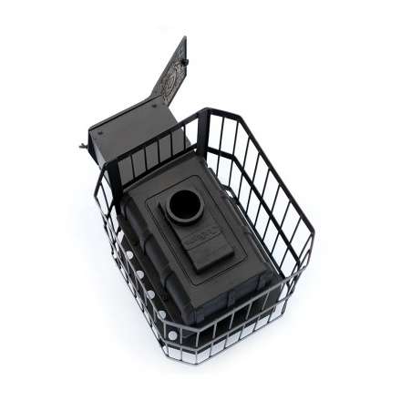 Печь банная чугунная СИБИРЬ-18 чугунная дверка (сетка) в Новополоцке