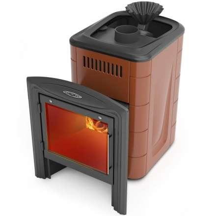 Печь для бани Термофор Гейзер Мини 2016 Carbon Витра ЗК терракота купить в Новополоцке