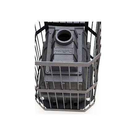 Печь банная Сибирь-24 (панорамное стекло, сетка квадрат) в Новополоцке