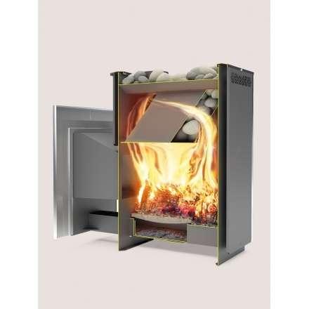 Печь для бани Теплодар СИБИРЬ-30 ЛНЗП Профи Панорама в Новополоцке