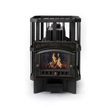 Печь банная Сибирь-32 с каминной дверцей Амазонка бай Фото в Новополоцке