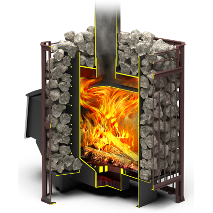 Печь для бани Теплодар Тамань-Сетка 10 Т в Новополоцке