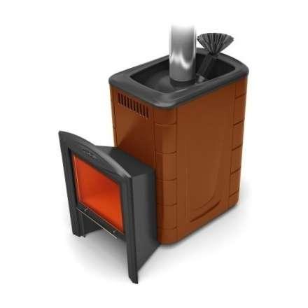 Печь для бани Термофор Гейзер 2014 Inox Витра ЗК терракота купить в Новополоцке
