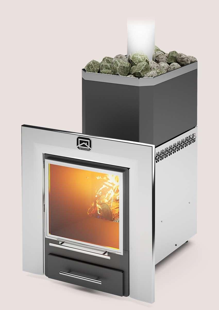 Печь для бани Теплодар Русь-18 ЛНЗП Профи Панорама (1.1) Амазонка бай фото в Новополоцке