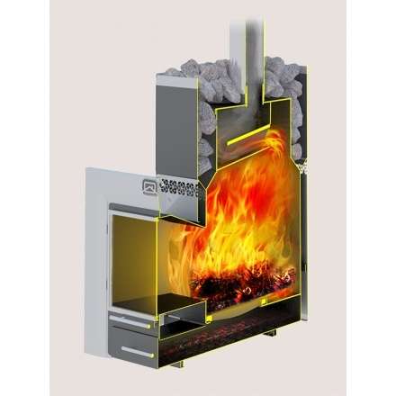 Печь для бани Теплодар Русь-27 ЛНЗП Профи Панорама (1.1) в Новополоцке