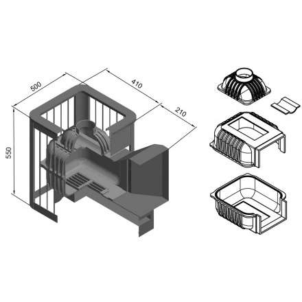 Печь для бани Этна Магма 14 (ДТ-3) в Новополоцке