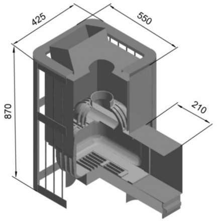Печь для бани Этна Шторм 18 (ДТ-4С) в Новополоцке