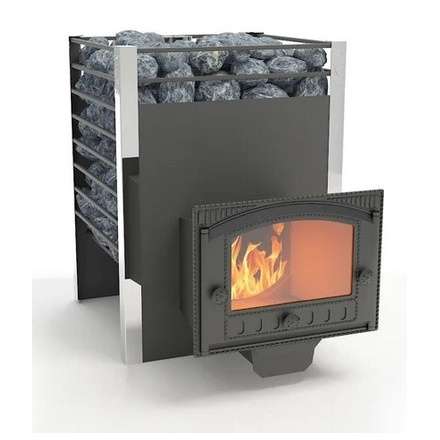 Печь для бани Добросталь Жара-люкс 20 панорамная дверка Амазонка бай фото в Новополоцке