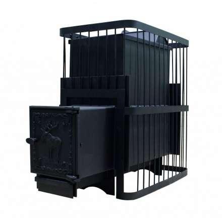 Печь банная ComfortProm РЕТРО СТАЛЬ 8 мм закр. каменка 20 м3 купить в Новополоцке