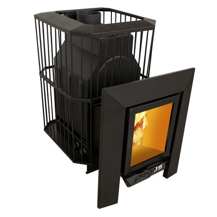 Банная печь Пегас 16 со стеклом сетка фото в Новополоцке