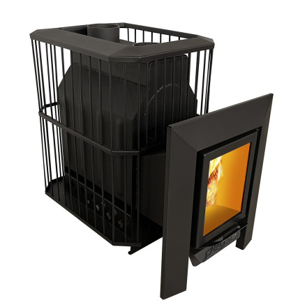 Банная печь Пегас 26 со стеклом сетка фото в Новополоцке